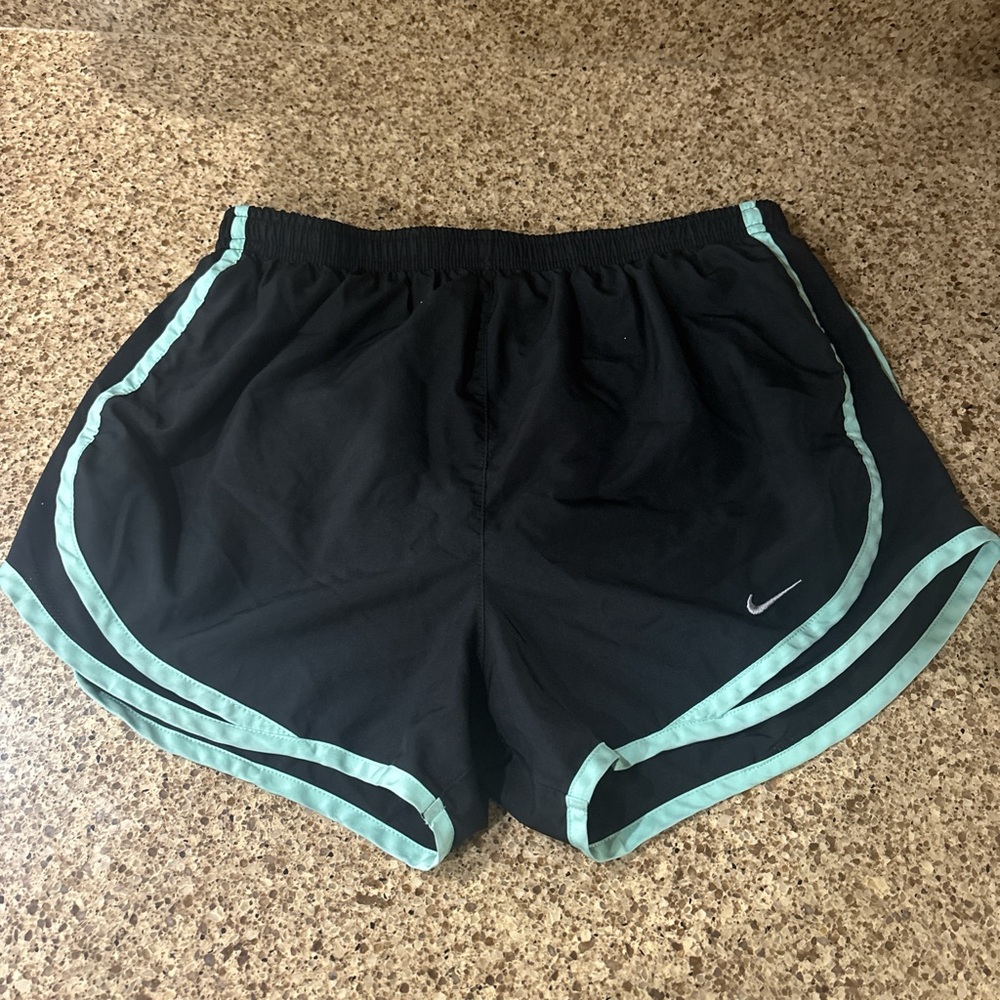 Nike Women's Athletic Shorts in Black and Mint